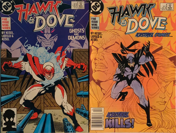 HAWK & DOVE (1988) # 1 & 3 FIRST APPEARANCE OF DOVE