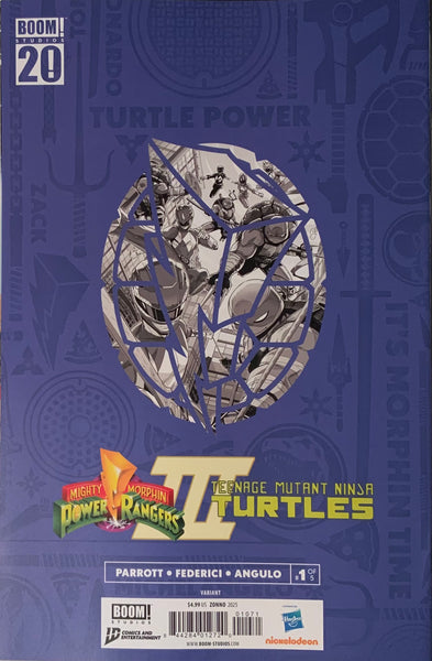 MIGHTY MORPHIN POWER RANGERS / TMNT III # 1 ZONNO 1:10 VARIANT COVER