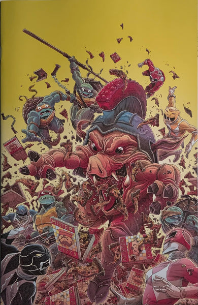 MIGHTY MORPHIN POWER RANGERS / TMNT III # 1 STOKOE 1:25 VARIANT COVER