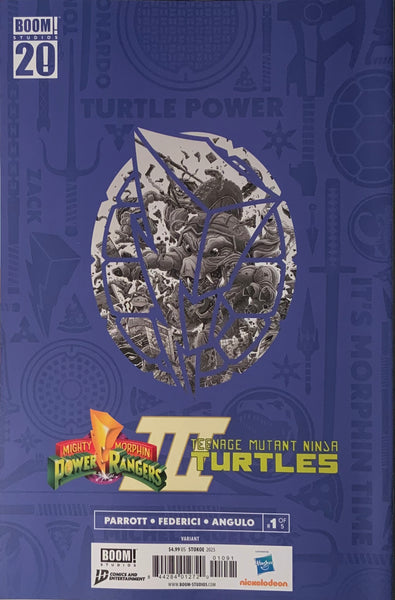 MIGHTY MORPHIN POWER RANGERS / TMNT III # 1 STOKOE 1:25 VARIANT COVER