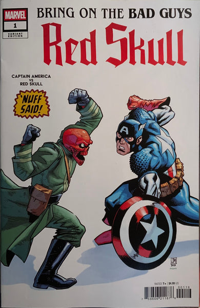 BRING ON THE BAD GUYS : RED SKULL # 1 MASON 1:25 VARIANT COVER