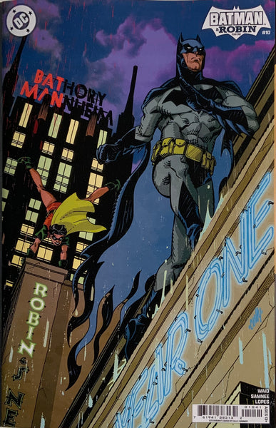 BATMAN AND ROBIN YEAR ONE #10 HAMNER 1:25 VARIANT COVER