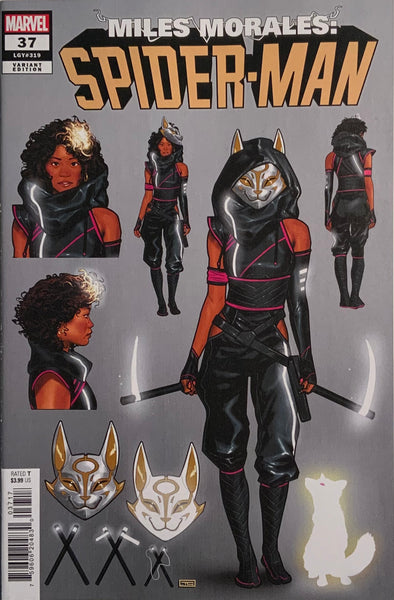 MILES MORALES SPIDER-MAN (2023) #37 CLARKE 1:10 DESIGN VARIANT COVER