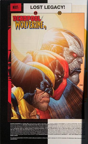 DEADPOOL / WOLVERINE # 8 SHALVEY 1:25 VARIANT COVER
