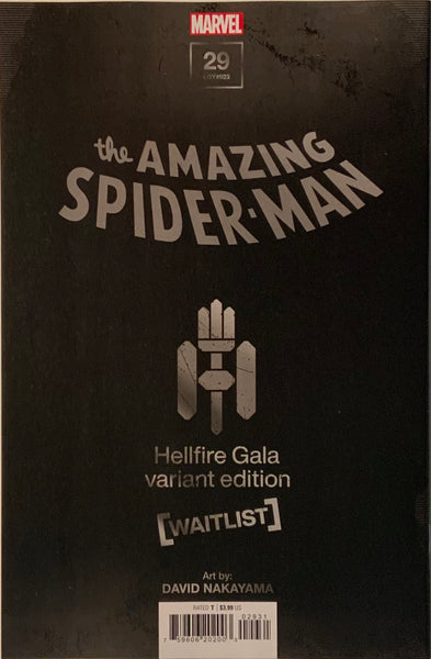 AMAZING SPIDER-MAN (2022) #29 NAKAYAMA HELLFIRE GALA VARIANT COVER