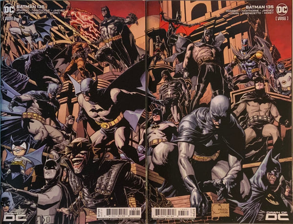 BATMAN (REBIRTH) #135 QUESADA CONNECTING VARIANT COVER PAIR
