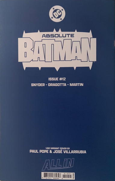 ABSOLUTE BATMAN #12 POPE 1:50 VARIANT COVER