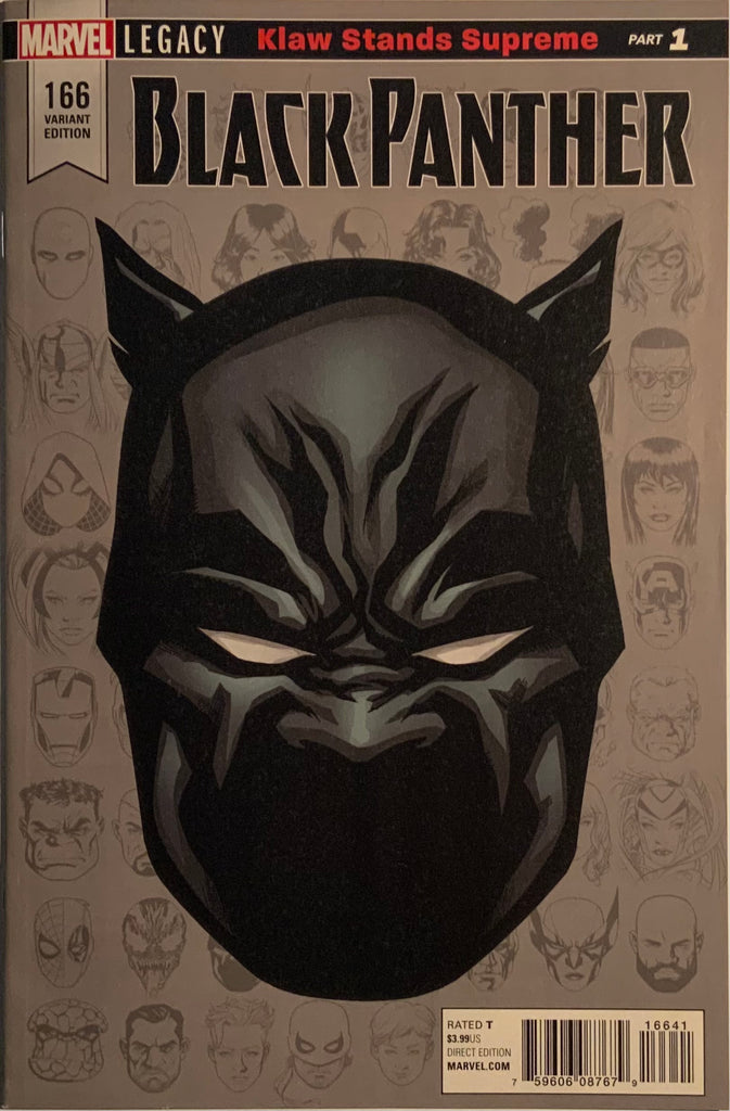 BLACK PANTHER (2016-2018) #166 McKONE 1:10 HEADSHOT VARIANT COVER