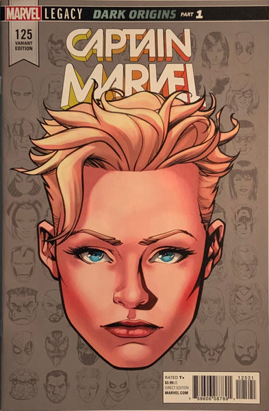 CAPTAIN MARVEL (2017-2018) #125 McKONE 1:10 HEADSHOT VARIANT COVER