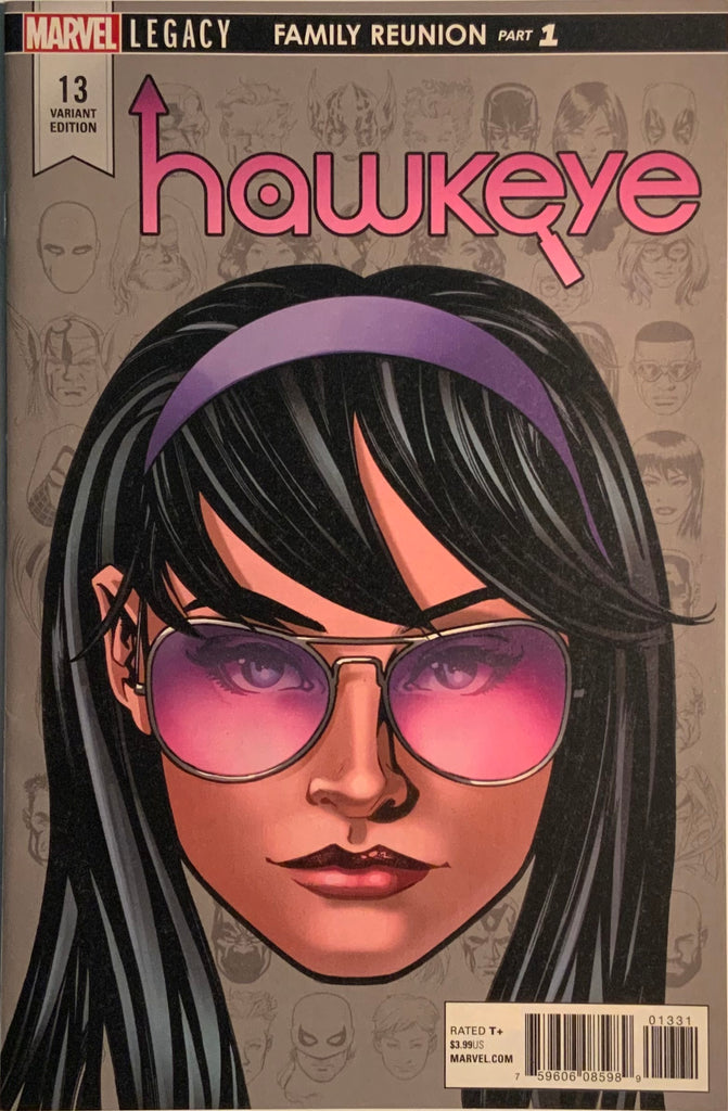 HAWKEYE (2017-2018) #13 McKONE 1:10 HEADSHOT VARIANT COVER