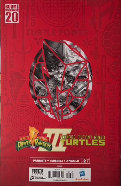 MIGHTY MORPHIN POWER RANGERS / TMNT III # 2 PE 1:25 VARIANT COVER