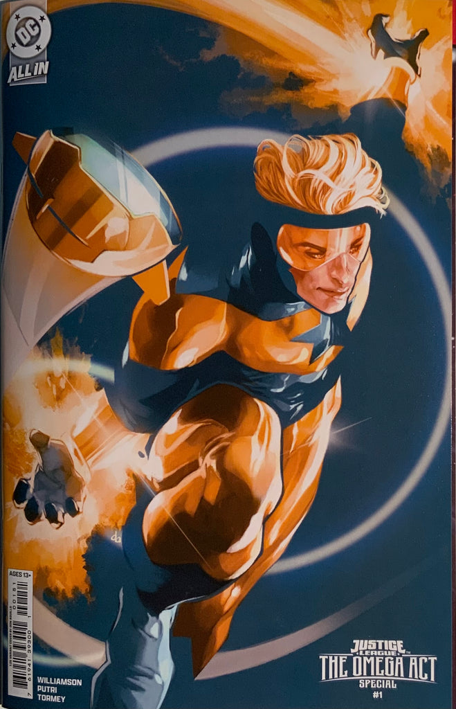 JUSTICE LEAGUE : THE OMEGA ACT SPECIAL # 1 AGUILLO 1:25 VARIANT COVER