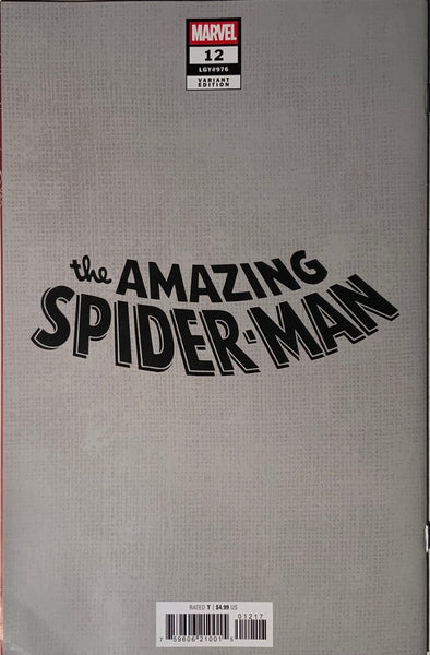 AMAZING SPIDER-MAN (2025) #12 BIANCHI 1:50 VIRGIN VARIANT COVER