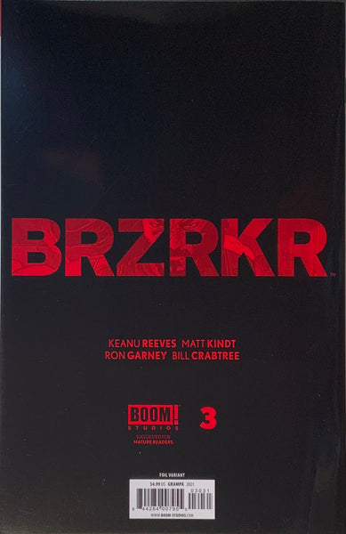 BRZRKR # 3 GRAMPA FOIL VARIANT COVER