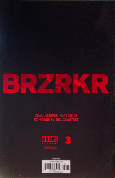 BRZRKR # 3 DEKAL FOIL VARIANT COVER