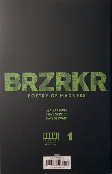 BRZRKR : POETRY OF MADNESS # 1 CHAREST VARIANT COVER
