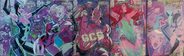 GOTHAM CITY SIRENS : UNFIT FOR ORBIT # 1 - 5 SET OF CONNECTING VARIANT COVERS