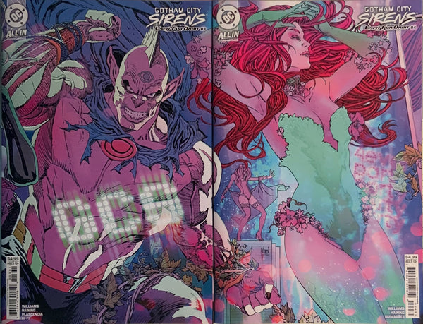 GOTHAM CITY SIRENS : UNFIT FOR ORBIT # 1 - 5 SET OF CONNECTING VARIANT COVERS