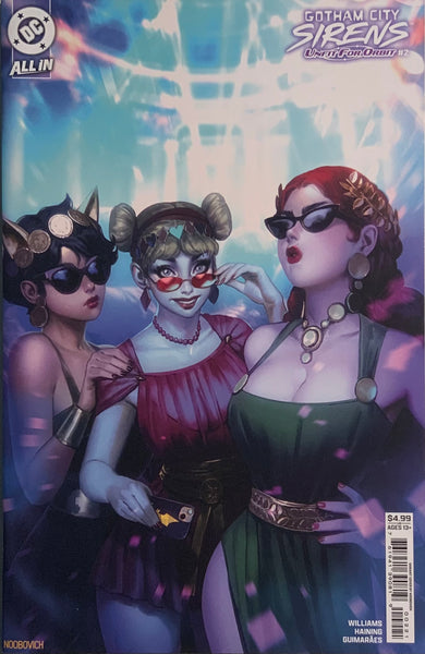 GOTHAM CITY SIRENS : UNFIT FOR ORBIT # 2 NOOBOVICH VARIANT COVER