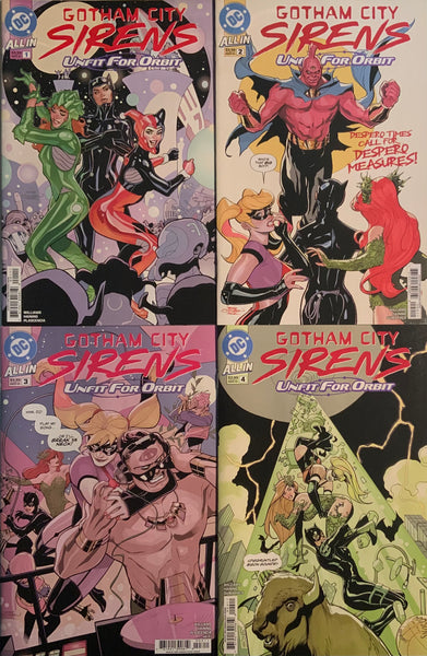 GOTHAM CITY SIRENS : UNFIT FOR ORBIT # 1 - 5 SET