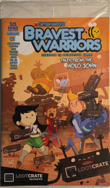 BRAVEST WARRIORS TALES FROM THE HOLO JOHN # 1 LOOTCRATE EXCLUSIVE VARIANT COVER