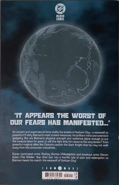 BATMAN : FULL MOON # 2 GLOW-IN-THE-DARK COVER