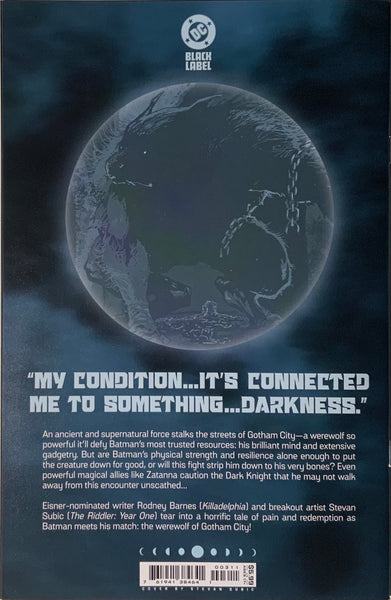 BATMAN : FULL MOON # 3 GLOW-IN-THE-DARK COVER