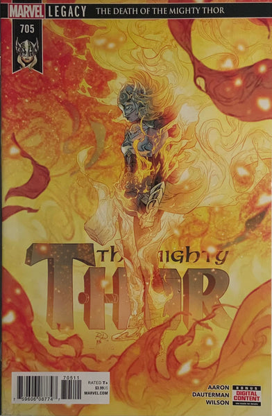 MIGHTY THOR (2016-2018) #705 DEATH OF JANE FOSTER, MIGHTY THOR