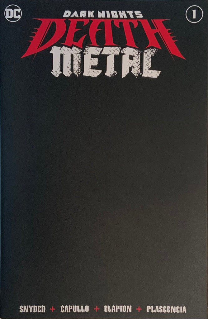DARK NIGHTS DEATH METAL #1 BLACK BLANK COVER