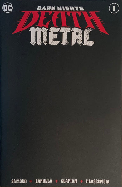 DARK NIGHTS DEATH METAL #1 BLACK BLANK COVER