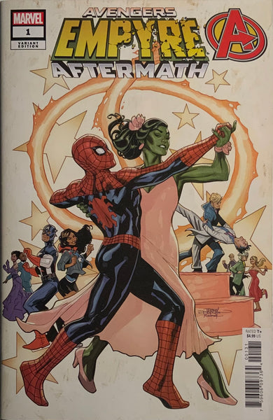 EMPYRE : AFTERMATH AVENGERS #1 VARIANT COVER FIRST CAMEO APPEARANCE OF KHORA OF THE BURNING HEART (Copy)