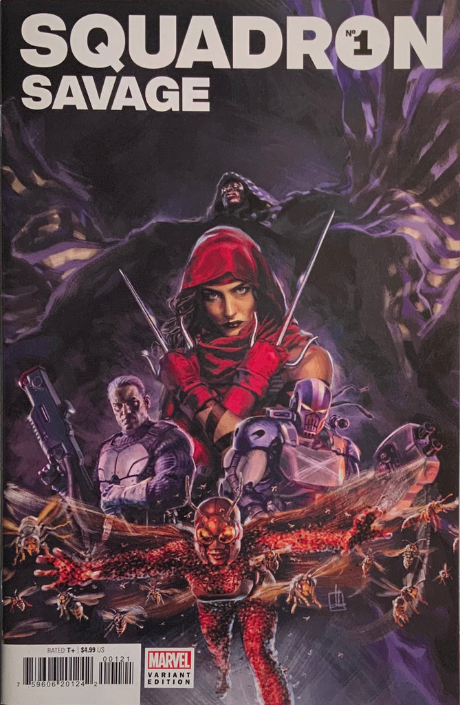 HEROES REBORN : SQUADRON SAVAGE # 1 BLATT VARIANT COVER