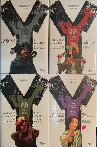 Y THE LAST MAN DELUXE EDITION SET OF 5 HARDCOVER GRAPHIC NOVELS