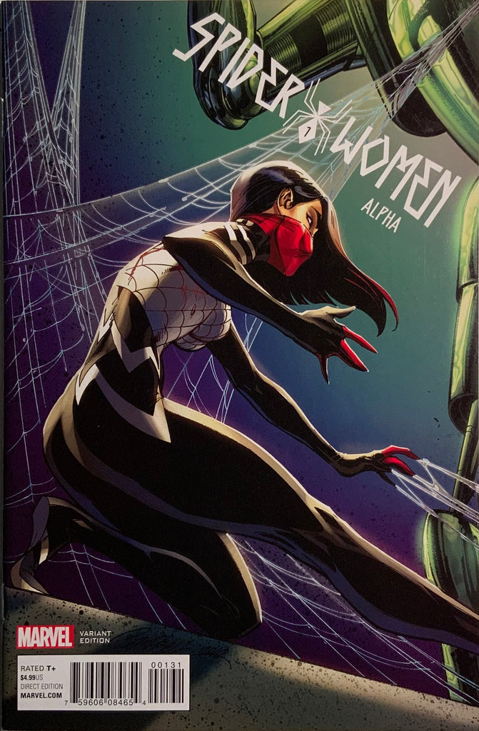 SPIDER-WOMEN ALPHA # 1 CAMPBELL VARIANT COVER FIRST TEAM SERIES FEATURING THE SPIDER-WOMEN