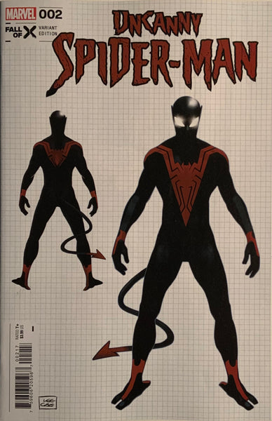 UNCANNY SPIDER-MAN # 2 GARBETT 1:10 VARIANT COVER