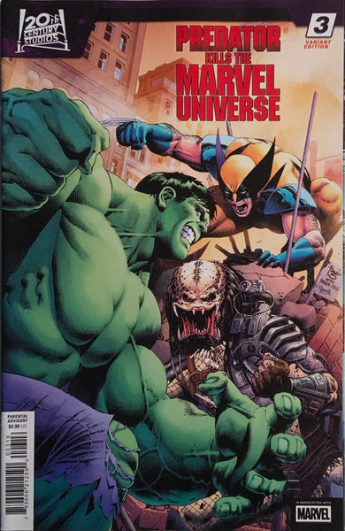 PREDATOR KILLS THE MARVEL UNIVERSE # 3 SIQUEIRA 1:25 VARIANT COVER