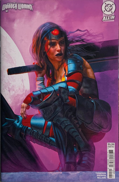 ABSOLUTE WONDER WOMAN # 1 SIXTH PRINTING SPEARS CONNECTING VARIANT COVER