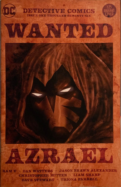 DETECTIVE COMICS #1076 SHARP 1:25 VARIANT COVER