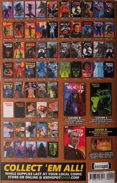 MARK SPEARS MONSTERS : THE MONSTER & THE WOLF #1 BLANK SKETCH COVER