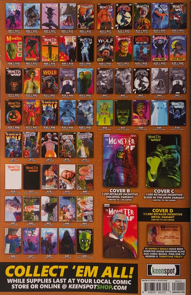 MARK SPEARS MONSTERS : THE MONSTER & THE WOLF #1 VARIANT COVER