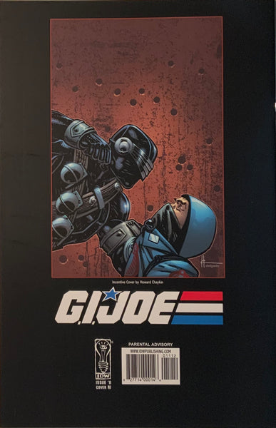 G.I. JOE (2008-2011) #11 CHAYKIN RETAILER INCENTIVE VARIANT COVER