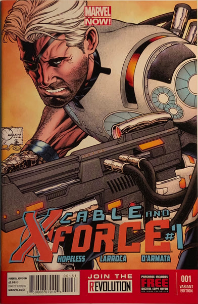 CABLE AND X-FORCE # 1 QUESADA 1:50 VARIANT COVER