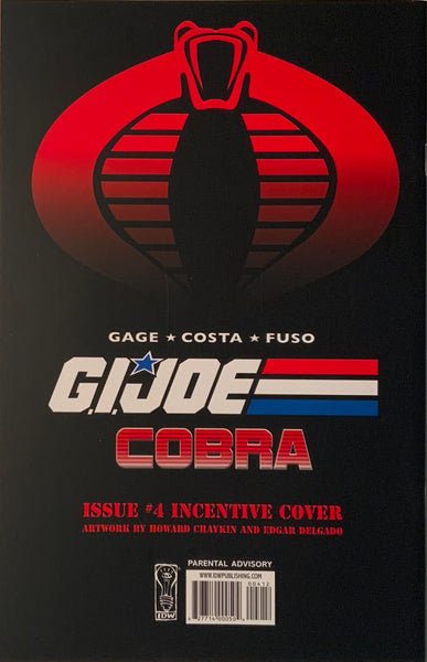 G.I. JOE : COBRA (2009-2011) #4 CHAYKIN RETAILER INCENTIVE VARIANT COVER