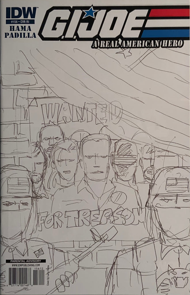 G.I. JOE : A REAL AMERICAN HERO #156 HAMA RETAILER INCENTIVE VARIANT COVER