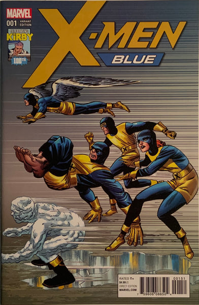 X-MEN BLUE # 1 KIRBY 1:10 VARIANT COVER