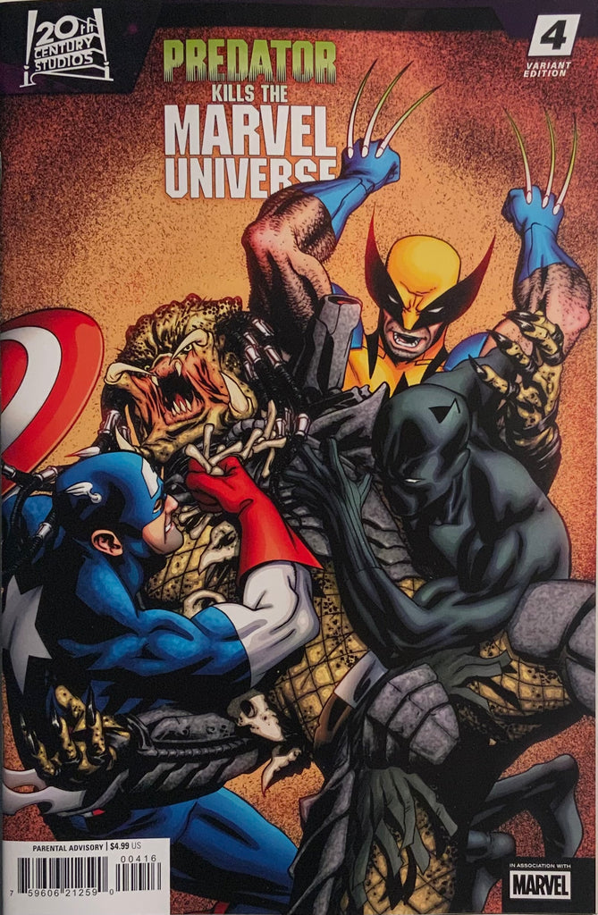 PREDATOR KILLS THE MARVEL UNIVERSE # 4 McKONE 1:25 VARIANT COVER