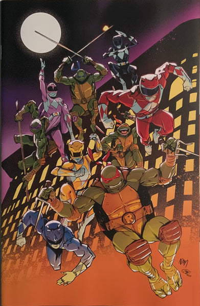 MIGHTY MORPHIN POWER RANGERS / TMNT III # 3 GORHAM 1:25 VIRGIN VARIANT COVER