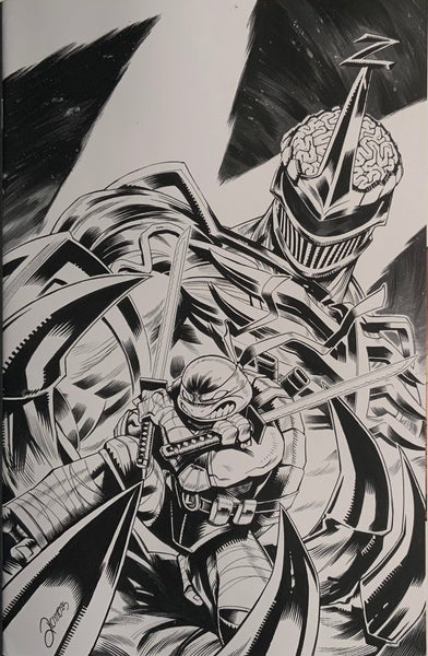 MIGHTY MORPHIN POWER RANGERS / TMNT III # 3 ZONNO 1:10 VARIANT COVER