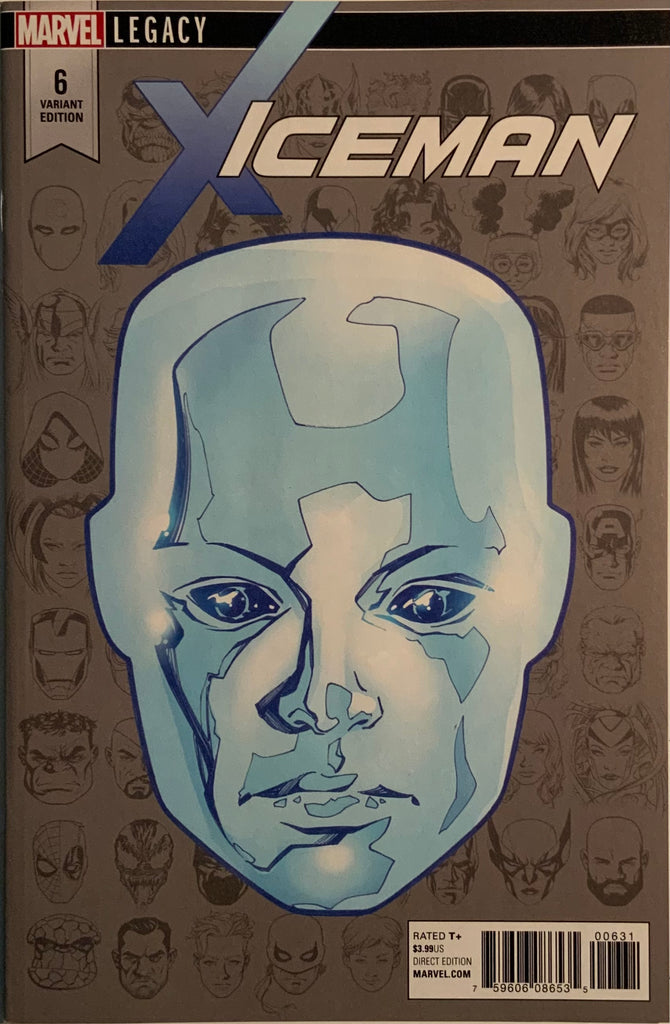 ICEMAN (2017-2018) # 6 McKONE 1:10 HEADSHOT VARIANT COVER