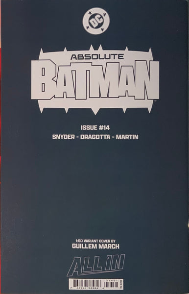 ABSOLUTE BATMAN #14 MARCH 1:50 VIRGIN VARIANT COVER